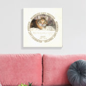 Memorial - Verlies van Pet Custom Foto / Naam Canvas Afdruk (Insitu (Woonkamer))