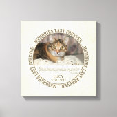 Memorial - Verlies van Pet Custom Foto / Naam Canvas Afdruk (Voorkant)