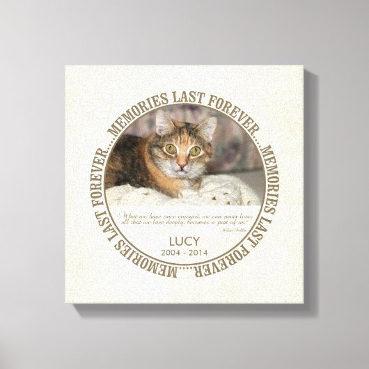 Memorial - Verlies van Pet Custom Foto / Naam Canvas Afdruk (Voorkant)