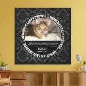 Memorial - Verlies van Pet Custom Foto / Naam Canvas Afdruk (Insitu (Woonkamer))