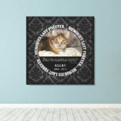 Memorial - Verlies van Pet Custom Foto / Naam Canvas Afdruk (Insitu (Houten vloer))