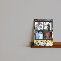 Memorial vier foto's witte spin mama's foto