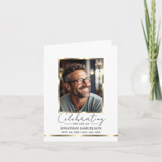 Memorial Viering van het leven Gold Programma FOTO (Voorkant)