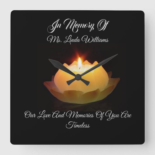 Memorial Vierkante Klok (Voorkant)