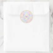 Memorial Vlinder Zachte Cirkel Ronde Sticker (Tas)