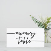 Memorial voor Black Script Memory Table (Staand voorkant)