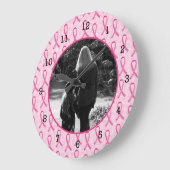 Memorial voor borstkanker personaliseren grote klok (Hoek)