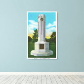 Memorial voor het Uitzicht van de onbekende soldaa Canvas Afdruk (Insitu (Houten vloer))