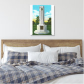 Memorial voor het Uitzicht van de onbekende soldaa Canvas Afdruk (Insitu (Slaapkamer))