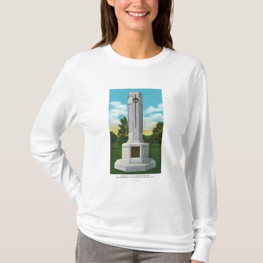 Memorial voor het Uitzicht van de onbekende soldaa T-shirt (Voorkant)