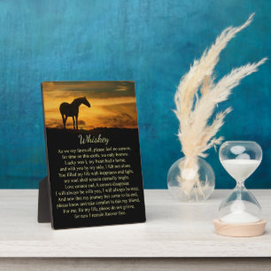 Memorial voor Paarden Spirituele aangepaste naam Fotoplaat
