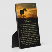 Memorial voor Paarden Spirituele aangepaste naam Fotoplaat (Zijkant)