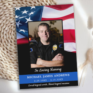 Memorial voor politie-viering levenslange rechtsha kaart