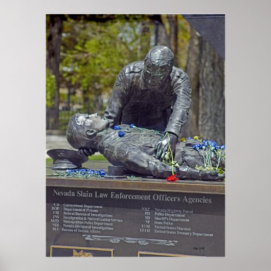 Memorial voor Slain Peace Officers Poster (Voorkant)