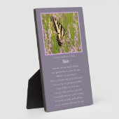 Memorial voor zuster Butterfly Herdenking Fotoplaat (Zijkant)