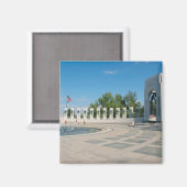 Memorial Washington, DC, National WWII Magneet (Voorkant / Achterkant)
