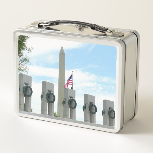 Memorial Washington Monument en WWII in DC (Achterkant)