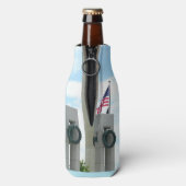 Memorial Washington Monument en WWII in DC Flesjeskoeler (Fles Achterkant)