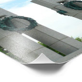 Memorial Washington Monument en WWII in DC Foto Afdruk (Hoek)