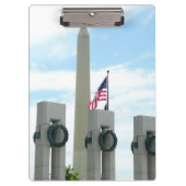 Memorial Washington Monument en WWII in DC Klembord (Voorkant)