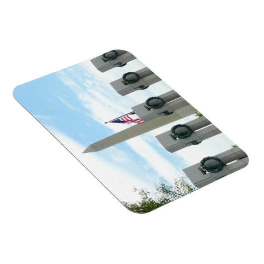 Memorial Washington Monument en WWII in DC Magneet (Rechterzijde)