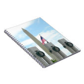 Memorial Washington Monument en WWII in DC Notitieboek (Rechterzijde)