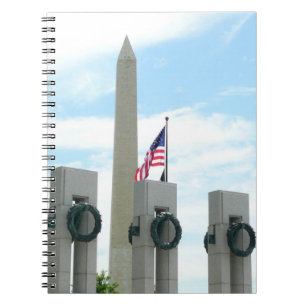 Memorial Washington Monument en WWII in DC Notitieboek