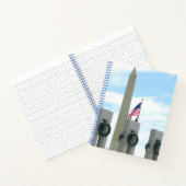 Memorial Washington Monument en WWII in DC Notitieboek (Binnen)