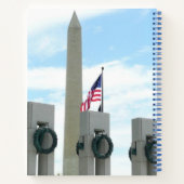 Memorial Washington Monument en WWII in DC Notitieboek (Achterkant)