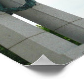 Memorial Washington Monument en WWII in DC Poster (Hoek)