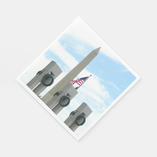 Memorial Washington Monument en WWII in DC Servetten (Hoek)