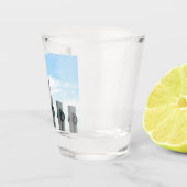 Memorial Washington Monument en WWII in DC Shot Glas (Rechts)