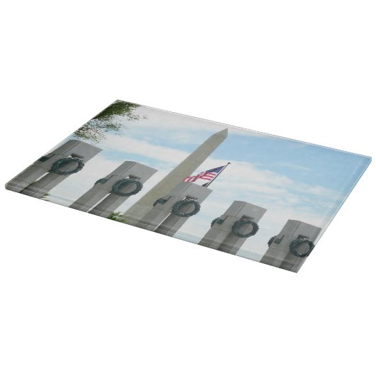 Memorial Washington Monument en WWII in DC Snijplank (Hoek)