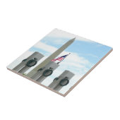 Memorial Washington Monument en WWII in DC Tegeltje (Zijkant)