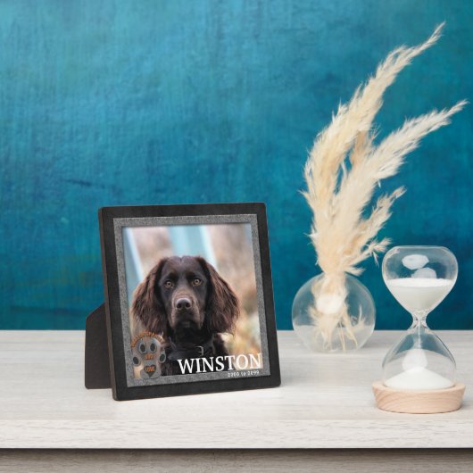 Memorial Water Spaniel Hondenras Fotoplaat (Insitu)