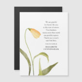 Memorial Waterverf Floral Botanicals Moderne Chic  (Voorkant / Achterkant)