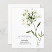 Memorial Waterverf Flower Botanicals Elegant (Voorkant / Achterkant)