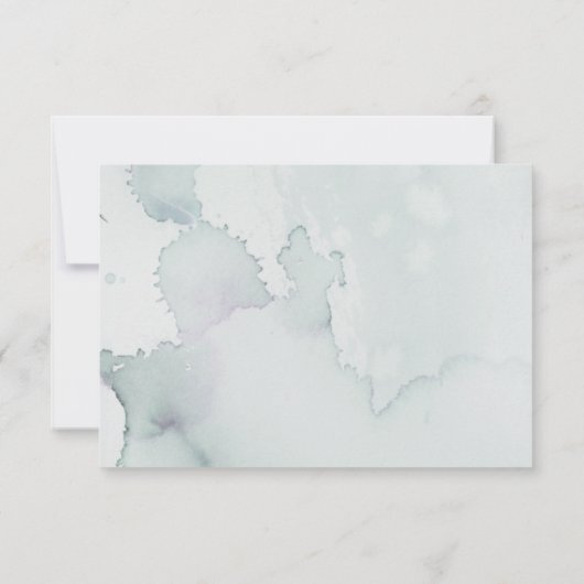 Memorial Waterverf Heart Leaves Heartfelt Bedankt (Achterkant)