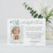 Memorial Waterverf laat Bedankt in het hart Foto (Staand voorkant)