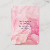 Memorial Waterverf Rozen Tuinbloem Visitekaartje (Voorkant)