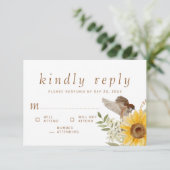 Memorial Waterverf Sunflower Kindly Antwoord (Staand voorkant)