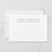 Memorial Waterverf Sunflower Kindly Antwoord (Achterkant)