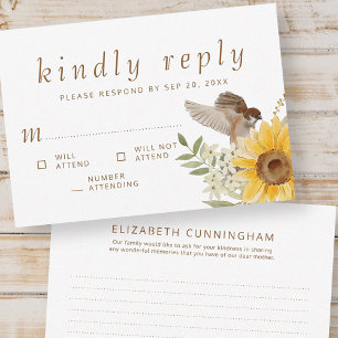 Memorial Waterverf Sunflower Kindly Antwoord