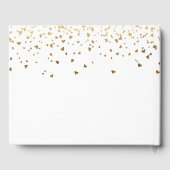 Memorial white gold hearts foto gastenboek (Achterkant)