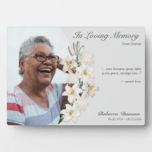 Memorial White Lily Floral Keepomwille Custom Phot