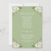 Memorial White Rose begrafenis bedankkaart (Achterkant)