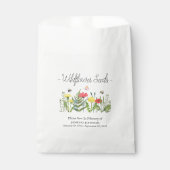 Memorial Wildflower Seed begrafenis Bedankzakje (Voorkant)