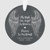 Memorial Wings vliegen hoog in onze hoek Foto Ornament (voorkant)