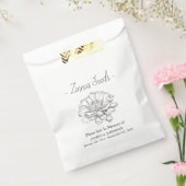 Memorial Zinnia zaadbegrafenis Bedankzakje (Gezegeld)