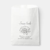 Memorial Zinnia zaadbegrafenis Bedankzakje (Voorkant)